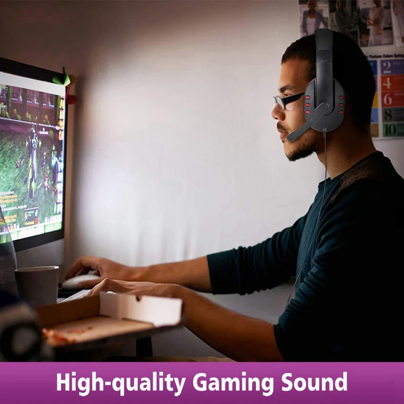 3 5mm Plug Gaming Headset Headphone with Microphone for PS4 Playstation Vita Mac Laptop Tablet Computer Mobile Phones
