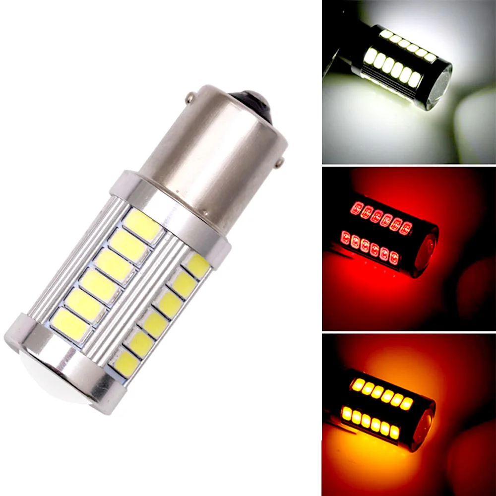 

1/2/4/6/10/20 pcs 1156 BA15S P21W Car Led 1157 BAY15D P21/5W Canbus Diode Bulb White/Red/Yellow No Error Turn Light Brake Lamp