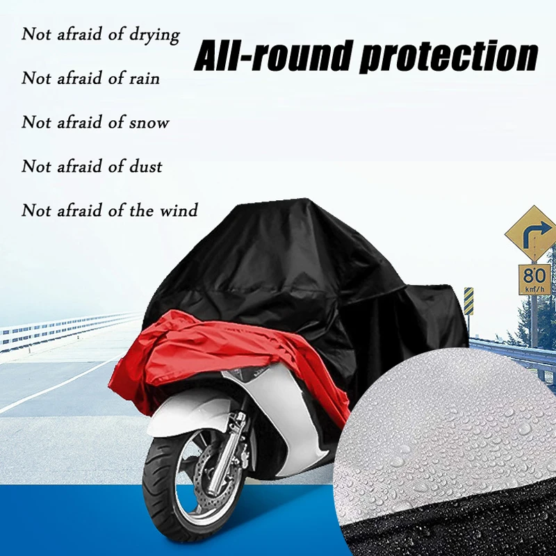 6 Size Snowproof Motorcycle cover universal Outdoor Protector for Scooter waterproof Bike Rain Dustproof cover Bicycle Cover