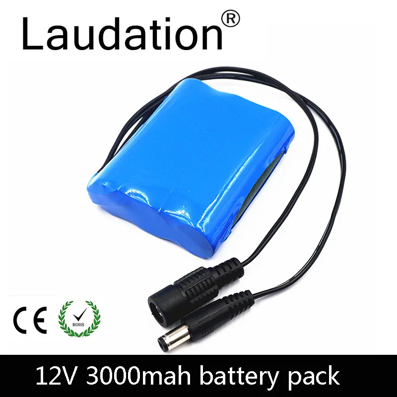 12V 3000 мА/ч 3S1P литиевая батарея 18650 аккумуляторная защитная пластина