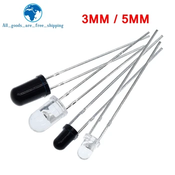 TZT LED 적외선 이미터 및 IR 리시버 다이오드, 아두이노용 301A, 10 쌍, 3mm, 5mm, 940nm