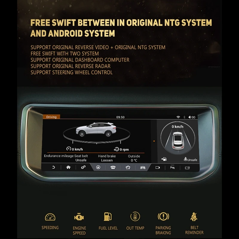 Clearance 10.25 Inch Android 7.1 2+32GB Car GPS Navigation Multimedia Bluetooth Player For Land Range Rover Evoque 2012-2016 4