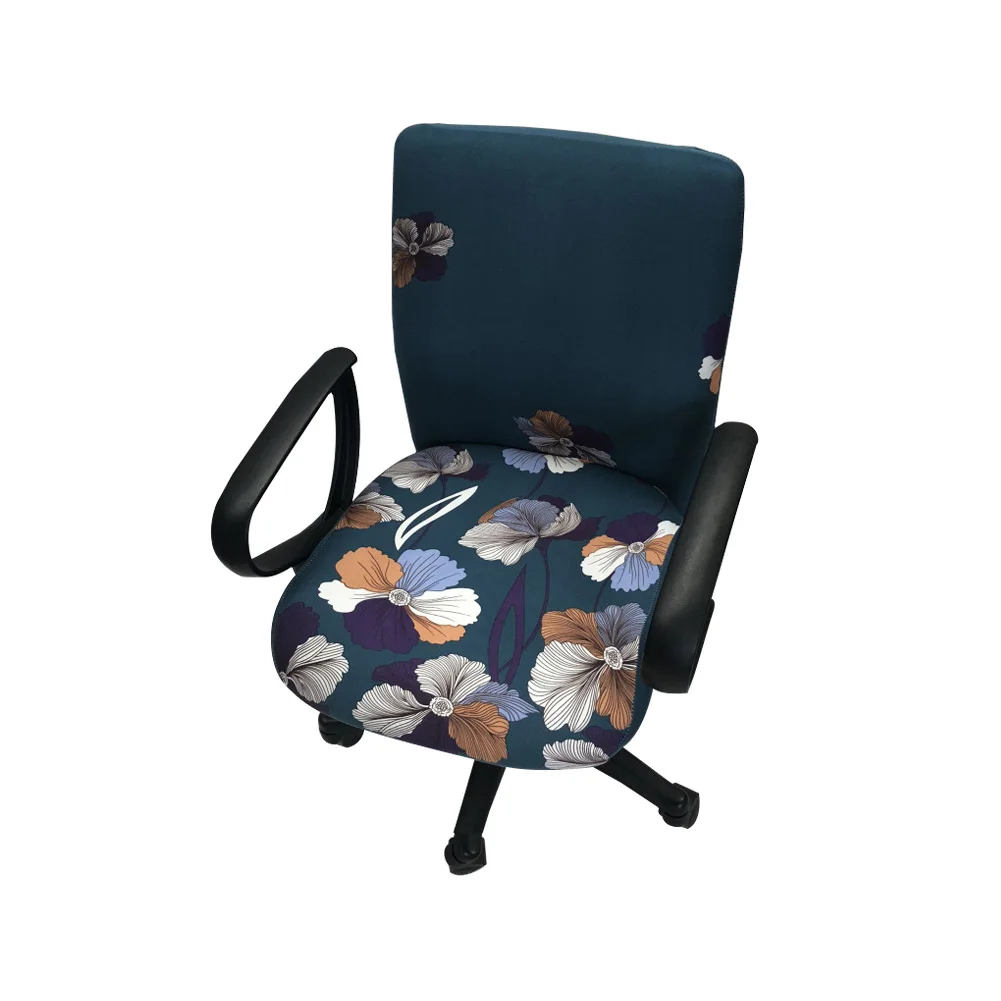 Meijuner печатных офисные компьютерные чехлы на стулья универсальная эластичная ткань спандекс Сплит эластичные чехлы на кресла кресло SlipcoverL400 - Цвет: A