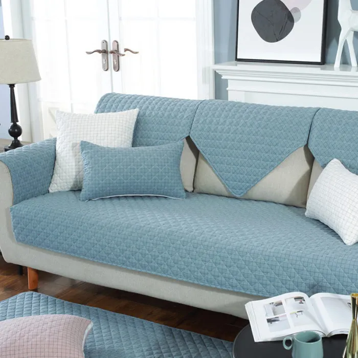 Стеганый диван Settee чехол сплошной Цвет Мягкая дышащая подушка чехол для домашних животных собак E2S