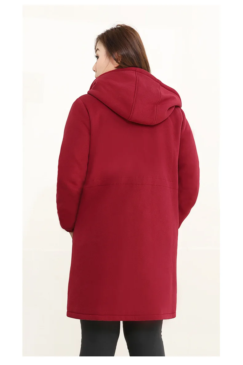 TUHAO Осенние повседневные женские толстовки размера плюс 10XL 9XL 8XL Зимний пуловер толстый свободный женский спортивный костюм толстовка с капюшоном WM13