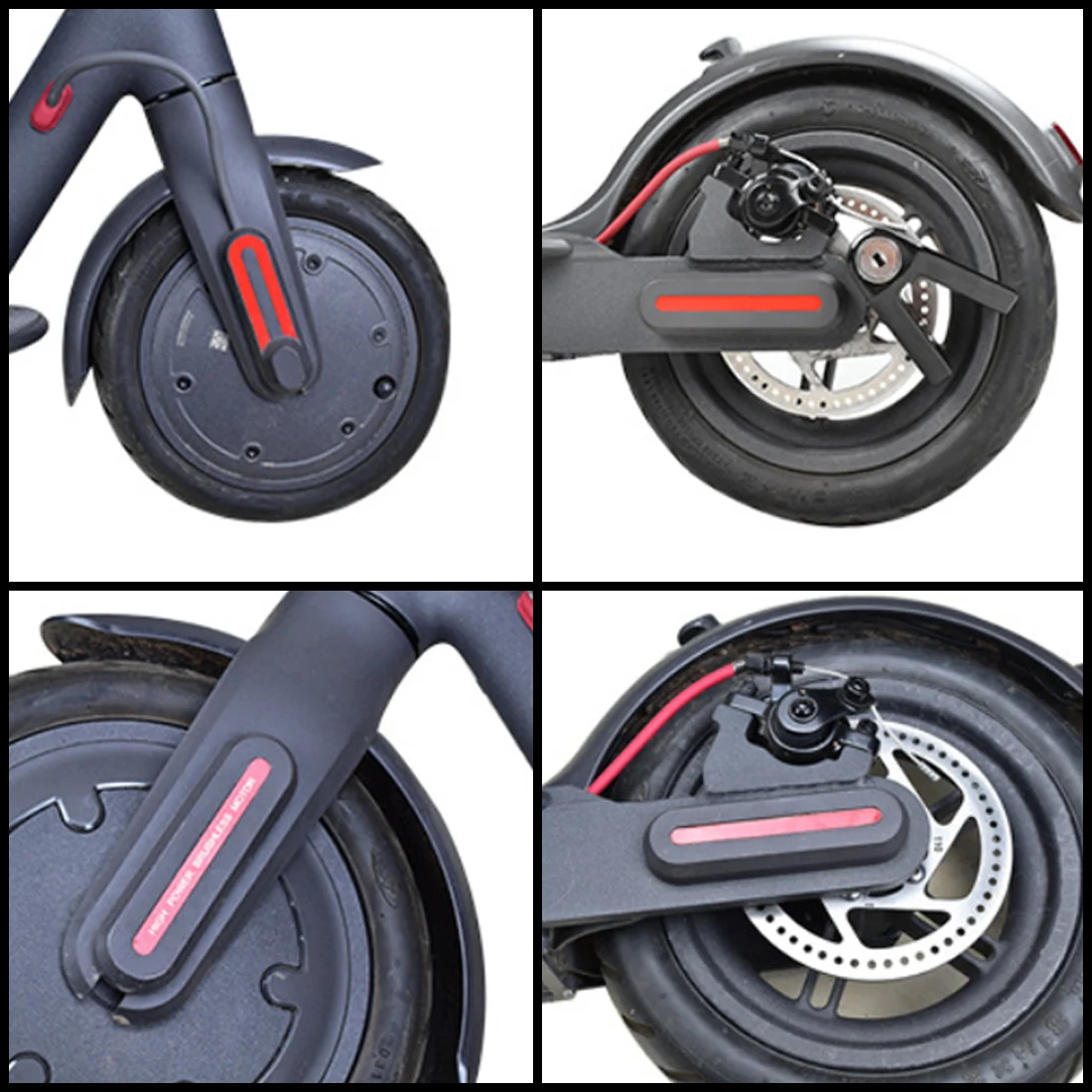 Горячие новые передние задние колеса покрышки защитная оболочка Светоотражающая наклейка для Xiaomi Mijia M365 электрический скутер скейтборд части