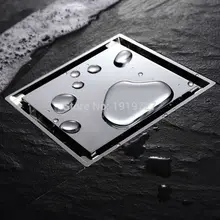 

Design Deodorization Modern Style Brass 100mmx100mm Square Anti-odor Shower Floor Drain with Tile Insert Grate
