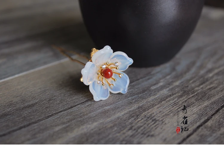 Винтажная заколка для волос ручной работы, кимоно для косплея hanfu, маленькая заколка в виде цветка, заколки для волос, аксессуары для волос, головные уборы, инструменты для изготовления