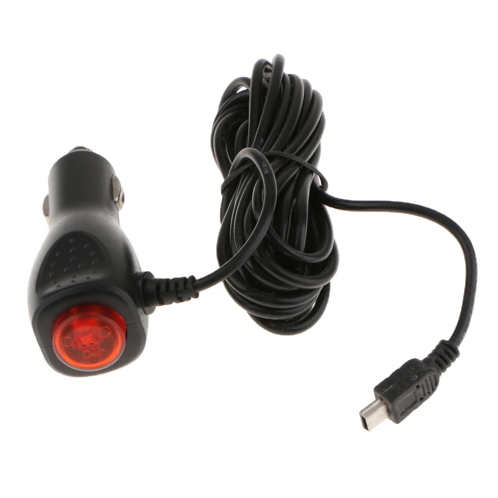 GPS Phone 3.5Meters Car Cigarette Lighter DC 12V-24V to 5V Micro USB Charger
