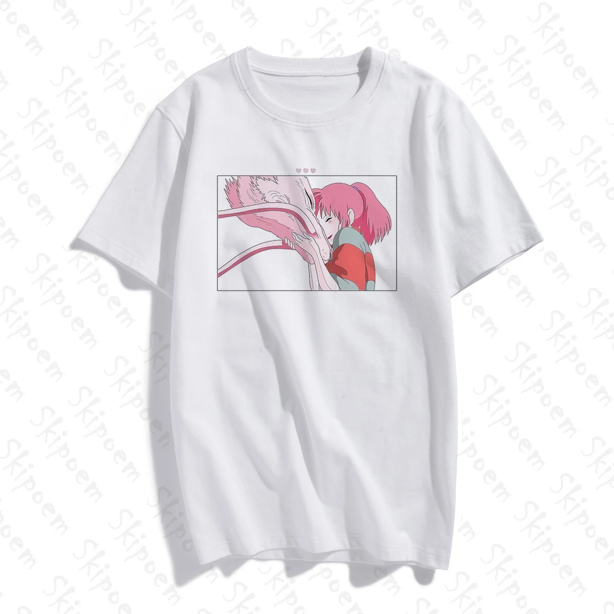 

Cute Cartoon Girl In Pink Pk Women Tshirt Gothic Aesthetic Vintage Harajuku Short Sleeve Cotton Plus Size Streetwear Top Tees