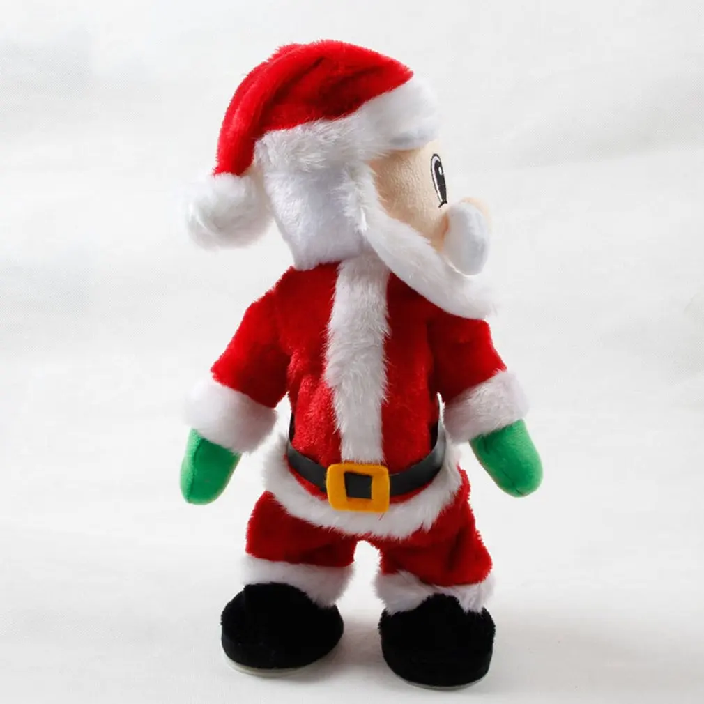 

Christmas Ornaments Home Decor Party Decoration Standing Electric Santa Claus Sing Dance Doll Birthday Gifts Toys For Kids