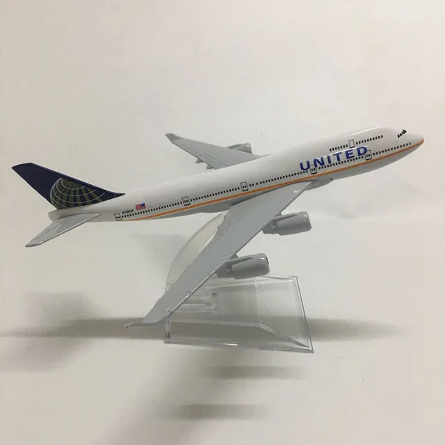ボーイング 747-400 UNITED Air 1/100 USA製