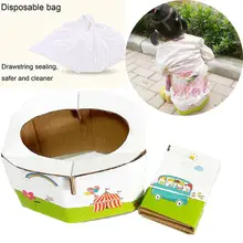 Детский горшок аварийный складной Бумага Туалет несущей 50 кг портативное сиденье Путешествия Портативный держатель для туалетной бумаги