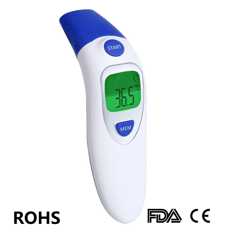 

Newest Infrared Baby Adult Forehead And Ear Thermometer Fast Accurate Measurement Digital LCD Non-contact Children Termometro