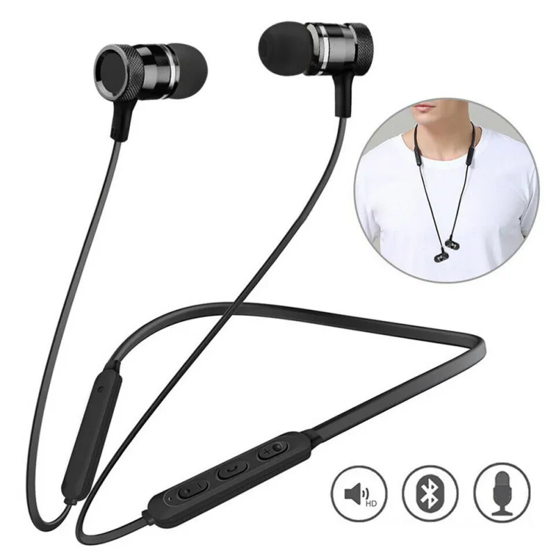 M98 Спортивные Bluetooth Наушники Металлические Магнитные стерео звуковые наушники usb зарядка для iPhone SamSung Xiaomi