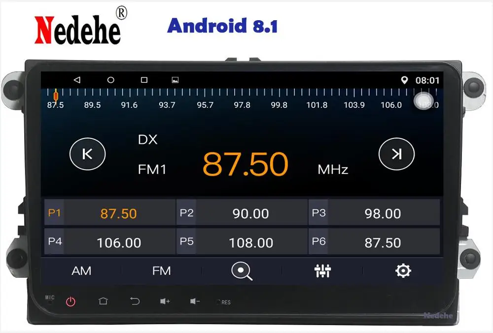 Clearance Octa Core 9 inch Android 8.1 car dvd gps for Volkswagen VW Skoda POLO PASSAT B6 CC TIGUAN GOLF 5 Fabia car radio Wifi 0