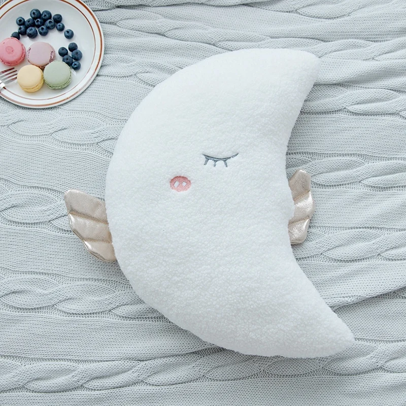 Hot New Stuffed Angel Cloud Moon Star Plush Pillow Soft Cushion Cloud Stuffed Plush Toys For Children Baby Kids Pillow Girl Gift 5