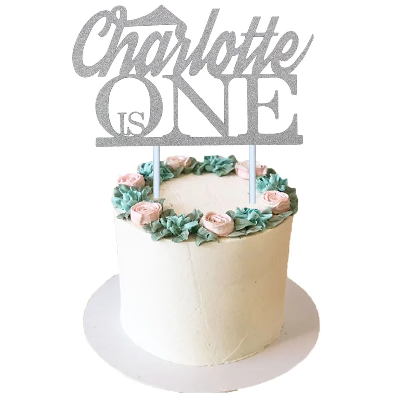 Giltter бумажный Топпер на торт на заказ Принцесса Тема украшения для торта на день рождения Дети Девочка Душ персонализированные любое имя и возраст