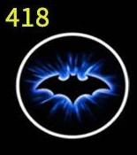 2 шт. беспроводные Светодиодные на дверь автомобиля приветственные огни лазерный проектор логотип призрак тени свет Бэтмен гримас автомобильный Стайлинг автомобильный плафон внутреннего освещения - Испускаемый цвет: Batman