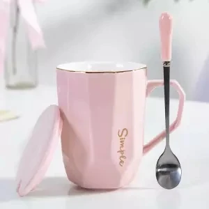 Чашка для воды Женская Студенческая кружка простая кофейная чашка офисная литературная керамическая чашка Tazas De ceramic a Creativas чашки и кружки стакан - Цвет: 400ML set