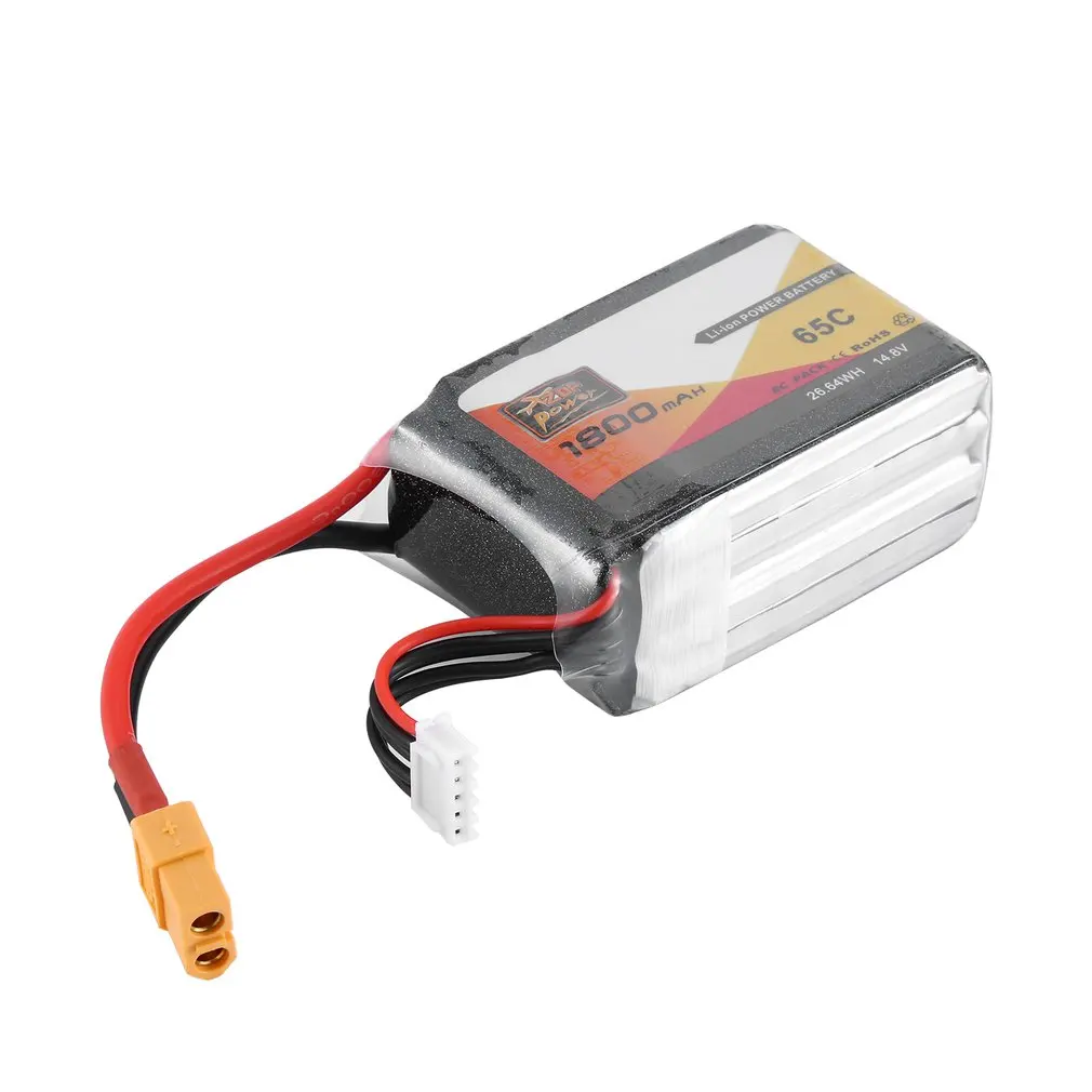 ZOP Power 14.8V 65C 1800mAh XT60 Plug FL854458 Lipo Battery Rechargeable For RC Racing Aircraft Helicopter Car Boat | Игрушки и хобби