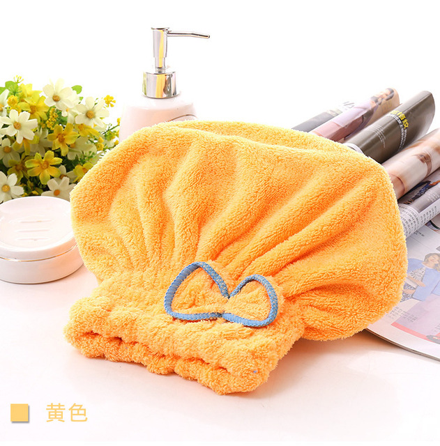 Cap for Women Hair Cap Microfibre Quick Hair Drying Bath Spa Bowknot Wrap Towel Hat Cap For Bath Bathroom Accessories