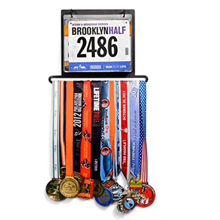 Hot Selling Iron Art Medal Hanging Racks Games Medal Hook Running Dancing Medal Rack Graphic Customization