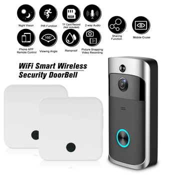 

720P Wireless Video Doorbell Intercom WI-FI Video Door Phone Visual Door Bell Wireless Security WIFI Doorbell Camera with Chime