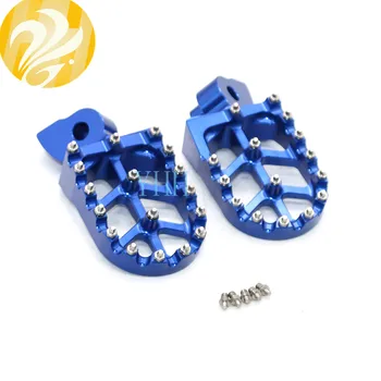 

Motorcycle Aluminum FootRest Foot Pegs Footpegs Pedals For Husqvarna CR SM SMR TC TE TXC WR 50 100 150 250 350 450 550 610 99-13