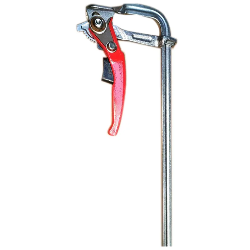 

New Tools Heavy Duty Steel Ratcheting F Clamp Bar Quick Release for MFT Guide Rail System Woodworking 300KG Clamping Pressure