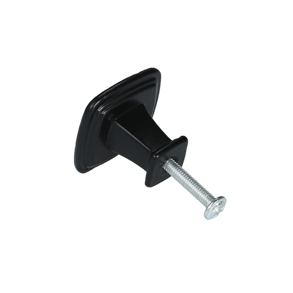 LEEDIS Antioxidant Rust-proof Single Hole Cabinet Knob American Style Drawer Pull Drawer Black Square Cabinet Handle Pull Knob
