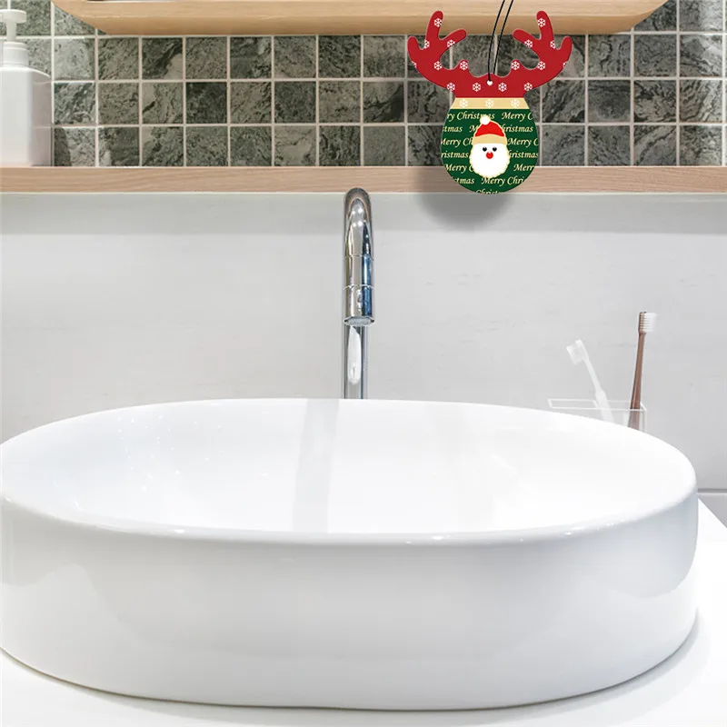 Christmas Car Air Freshener Christmas Antler Incense Pendant Vent Odor Diffuser Home Scented Toilet Paper Car Decoration Tools