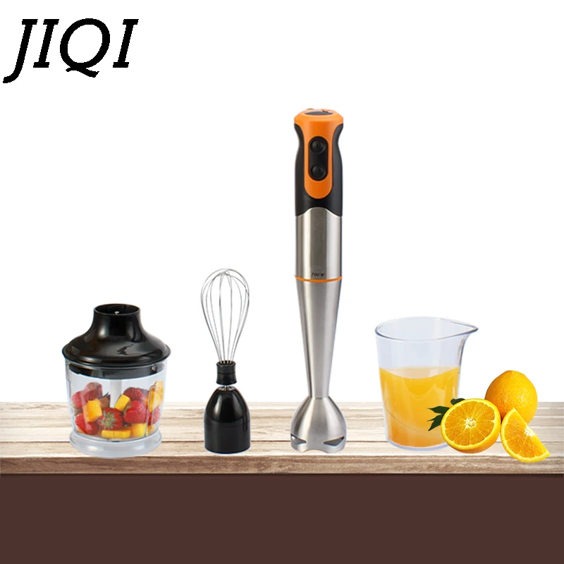 JIQI Electric Egg Whisk Mixer Juicer Hand Stick Blender Vegetable Meat Grinder Fruit Juice