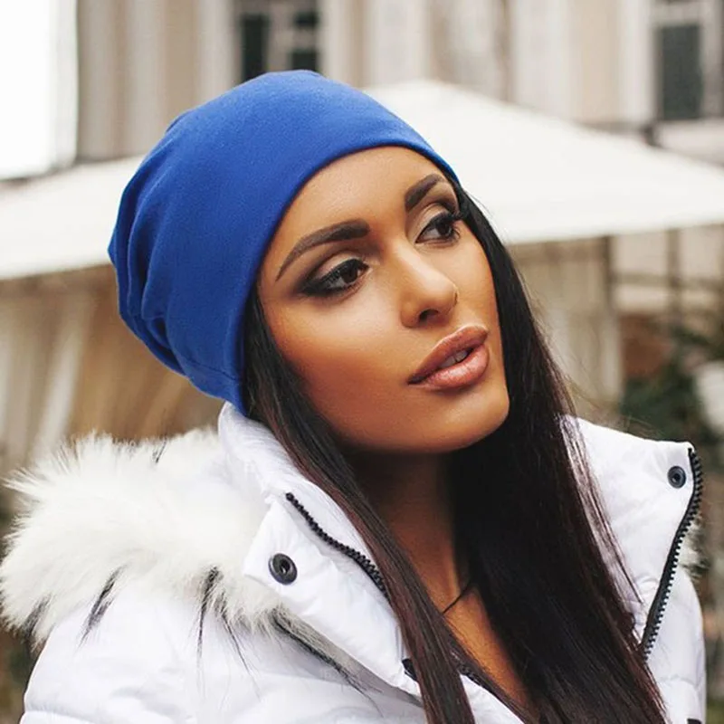 Unisex Women Men Beanies Knit Thin 
