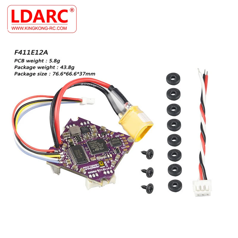 Контроллер полета LDARC F411E12A F4 OSD AIO BEC датчик тока и 12 а BL_S 2 4S 4 в 1 ESC для гоночного
