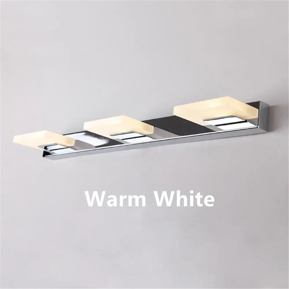 Warm White Современный светодиодный светильник с 1-5 головками, косметический акриловый светильник для ванной комнаты, водостойкое туалетное зеркало, настенная лампа для шкафа - Испускаемый цвет: Warm White