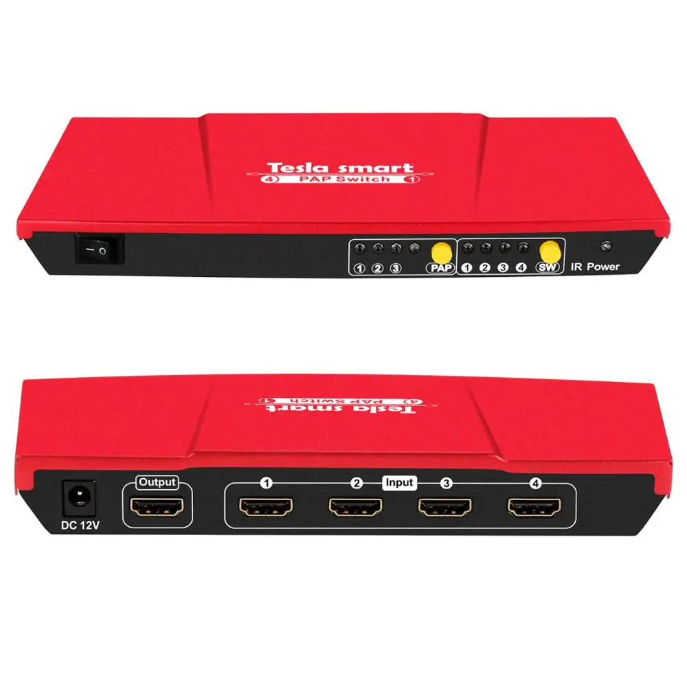 Продукт HDMI коммутатор 4 в 1 выход HDMI коммутатор 4x1 с PAP