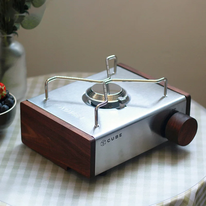Thous Winds KOVEA CUBE Gas stoveDIY Black walnut side plate brass knob  accessory storage bag - AliExpress