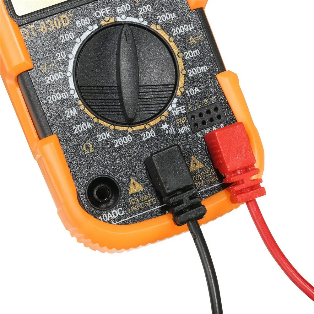 Портативный мини цифровой мультиметр DT830D+ ЖК-дисплей Цифровой мультиметр переменного тока/постоянного тока Напряжение Измеритель Тока Тестер сопротивления детектор со свинцом