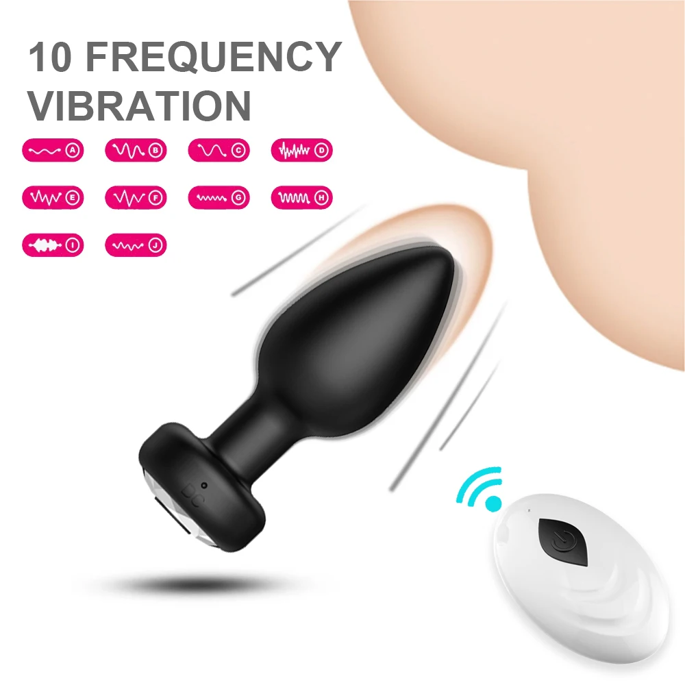 Vibrators Anal Butt Plug Vibrator Sex Toys Prostate Massager Adult Toy Sextoy Erotic Sexshop Buttplug For
