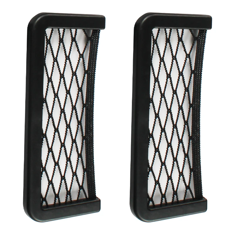 RV car seat side back storage mesh bag rope bag mesh pocket storage can be attached to mobile phone