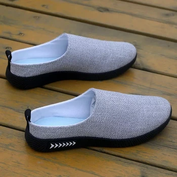 

New Spring and summer men's lace-up casual shoes without heel half support one pedal lazy shoes Men's shoes Men's casual shoes