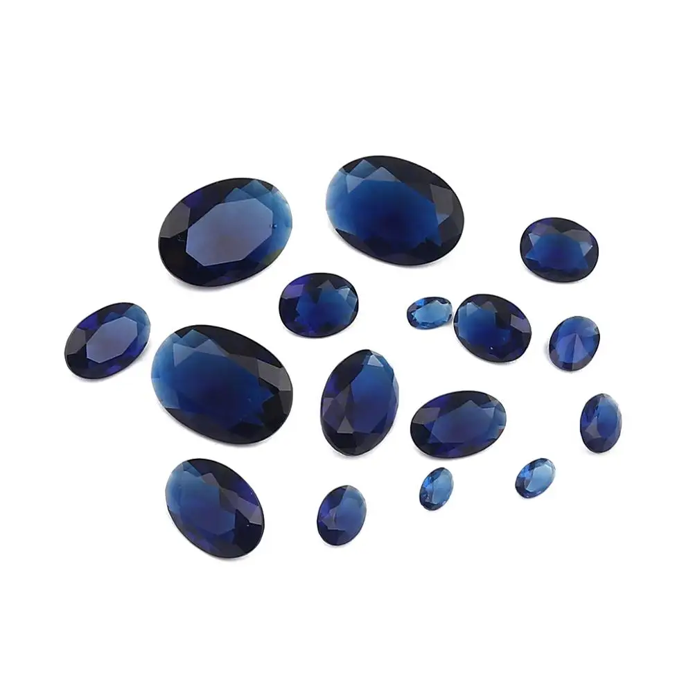 

DoreenBeads Fashion Cubic Zirconia Birthstone Rhinestone Royal Blue/Rose Red Egg September/October Faceted DIY Making Jewelry