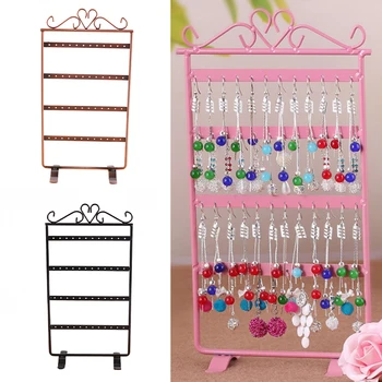 

Earrings Necklace Ear Studs Jewelry Display Rack Simple Style Metal Stand Holder Display Shelf Jewelry Stand Holder