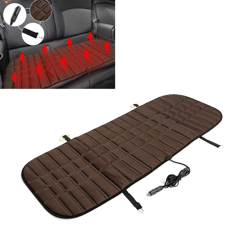 130CM 12V 42W Car Rear Heated Seat Pad Car Heater Cushion Cover Auto Winter Warmer Heater Automotive Accessories