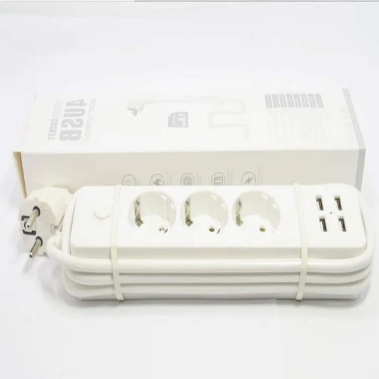 4USB+ 1/2/3 Европейский розетки зарядки Пособия по немецкому языку Европа штекер переходник для розетки путешествия Портативный круглая пробка Соединительная плата