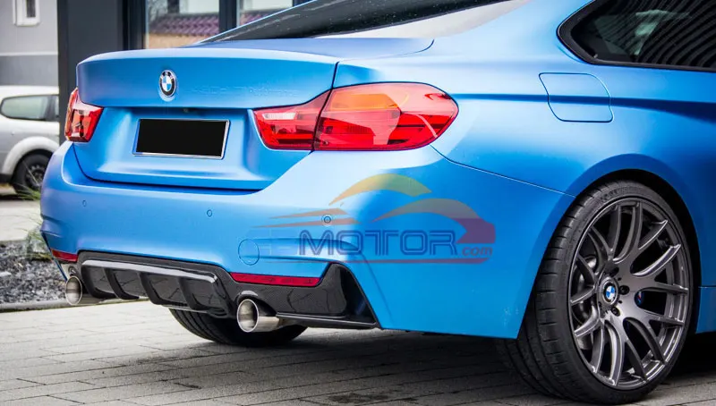 ebmotor-com Performance Real Carbon Fiber Rear Diffuser For BMW F32 F33 F36 435i GranCoupe M-Sport Models 2014UP 4_1944