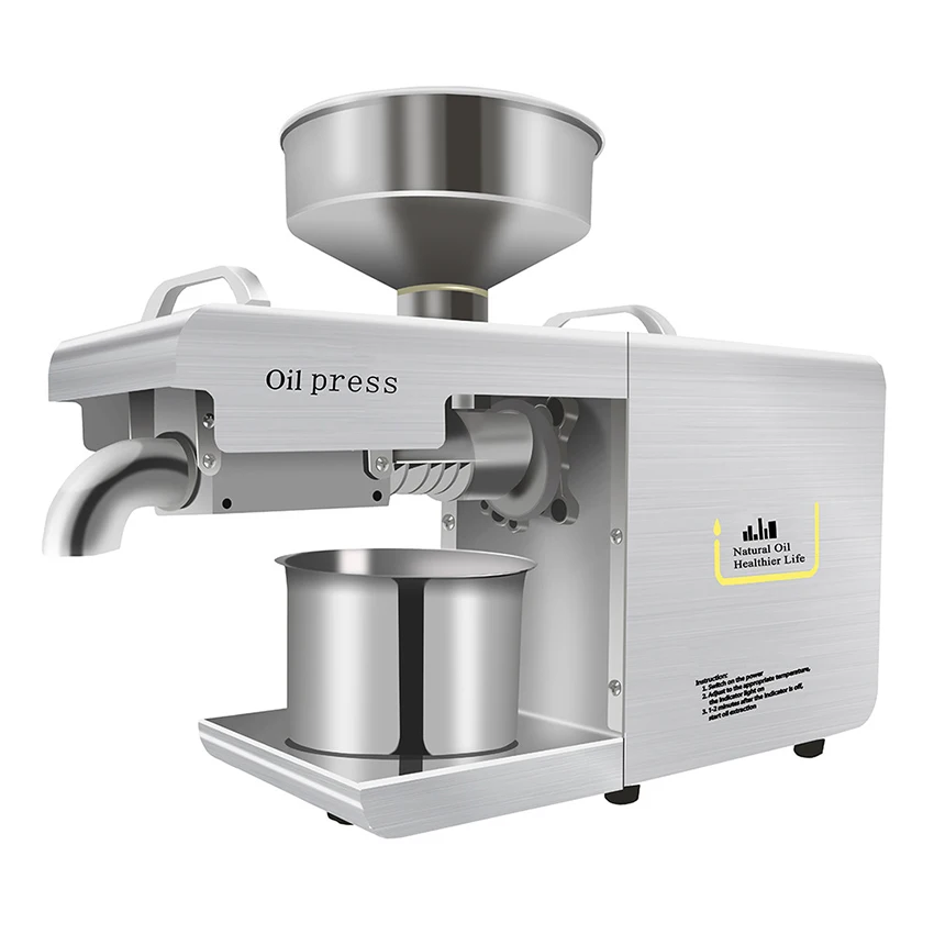 D01 Smart Oil Press Household Stainless Steel Kitchen Cooking Oil Extraction Machine Pressing Small Peanut Walnut Sesame Oil220V