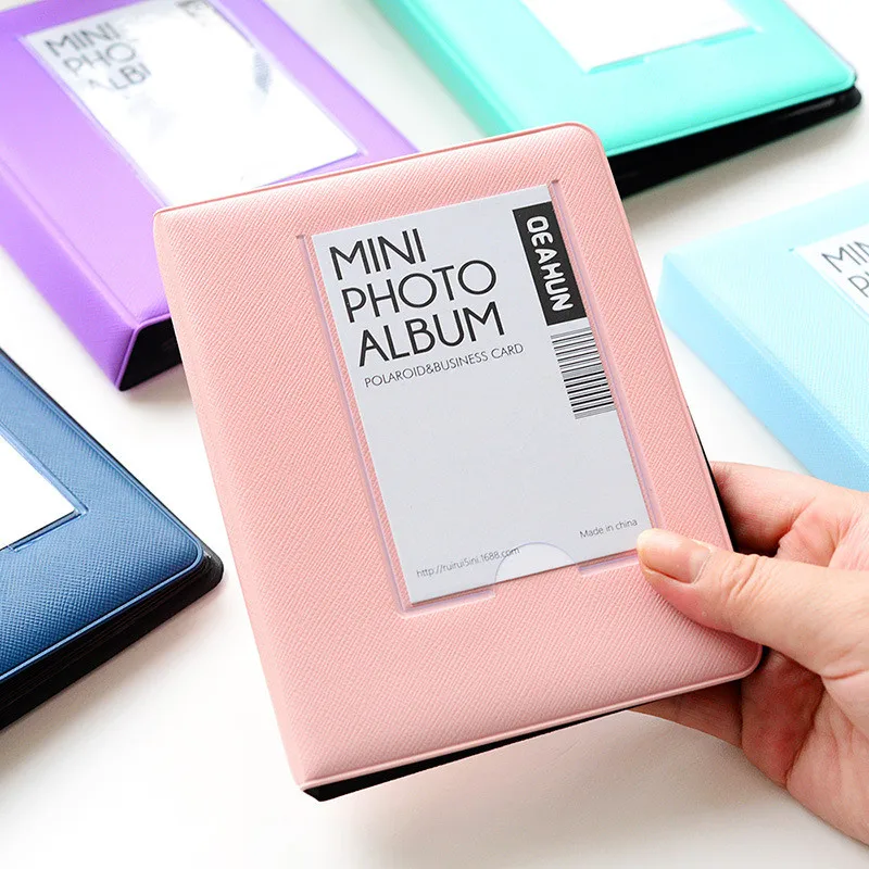 64 Карманы Мини Фотоальбом для Instant Polaroid Картина чехол ЖК-дисплея с подсветкой