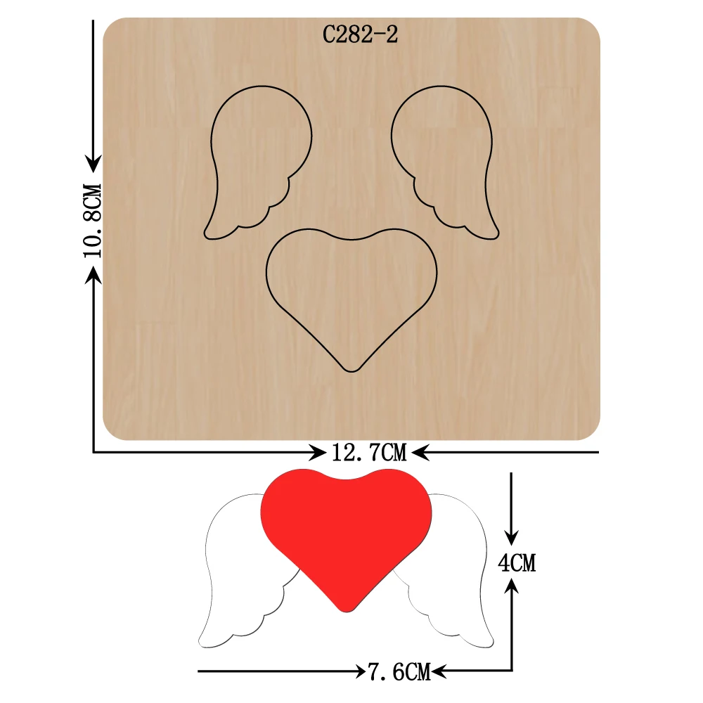 Новые штампы для скрапбукинга любовь сердце подвеска деревянные режущие
